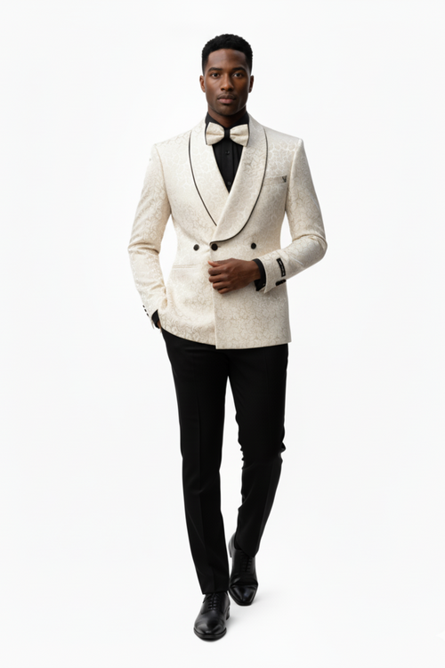 Three Button Shawl Lapel Slim Fit For Men