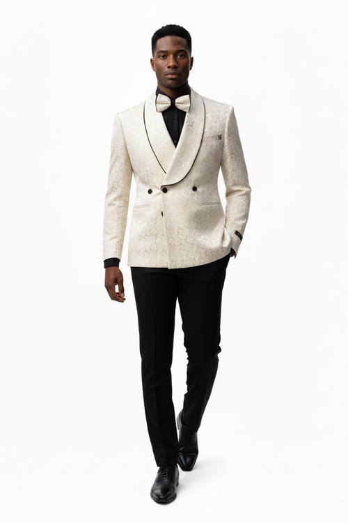 Three Button Shawl Lapel Slim Fit For Men