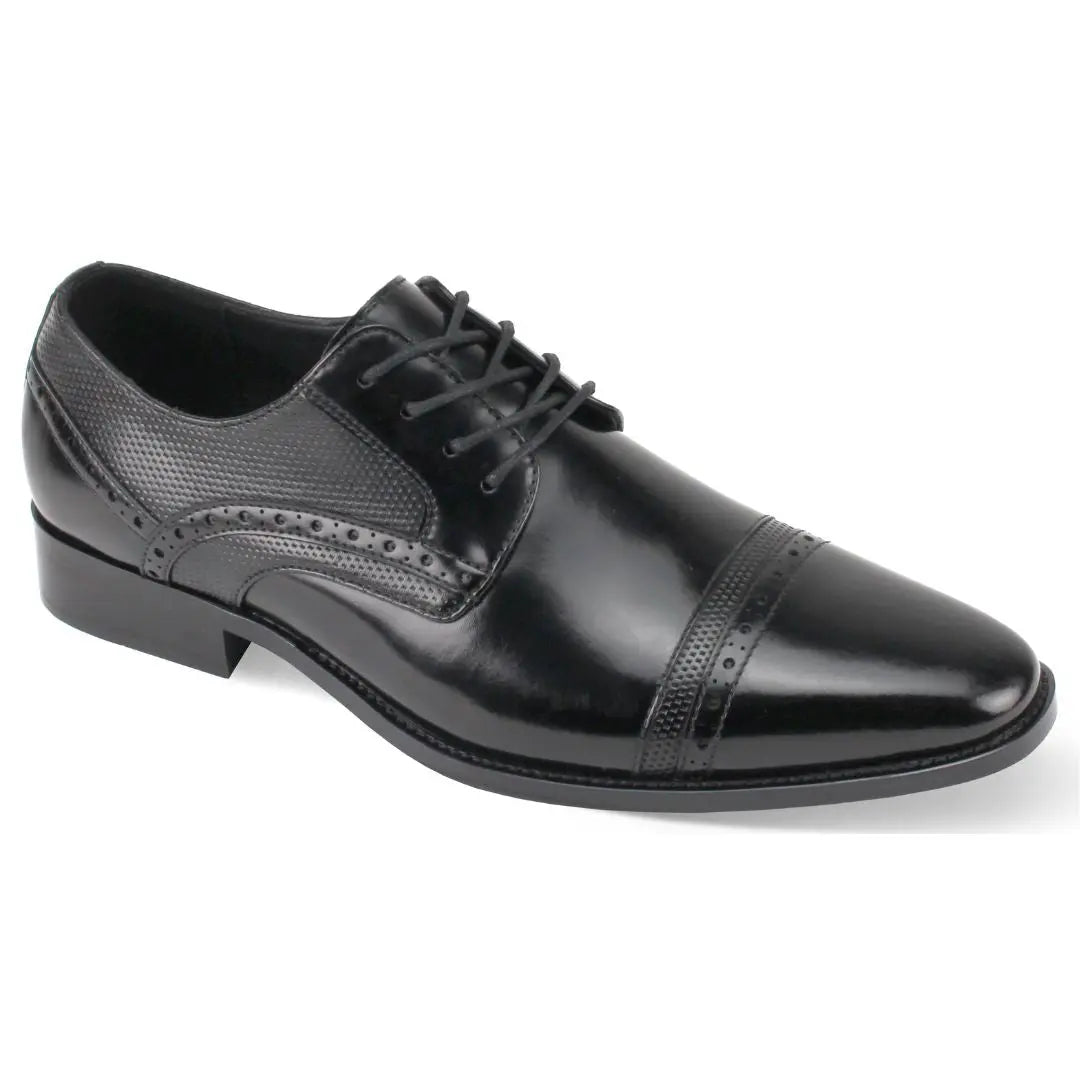 Giorgio Venturi Cap Toe Leather Dress Shoes - 7 Standard / D / Medium