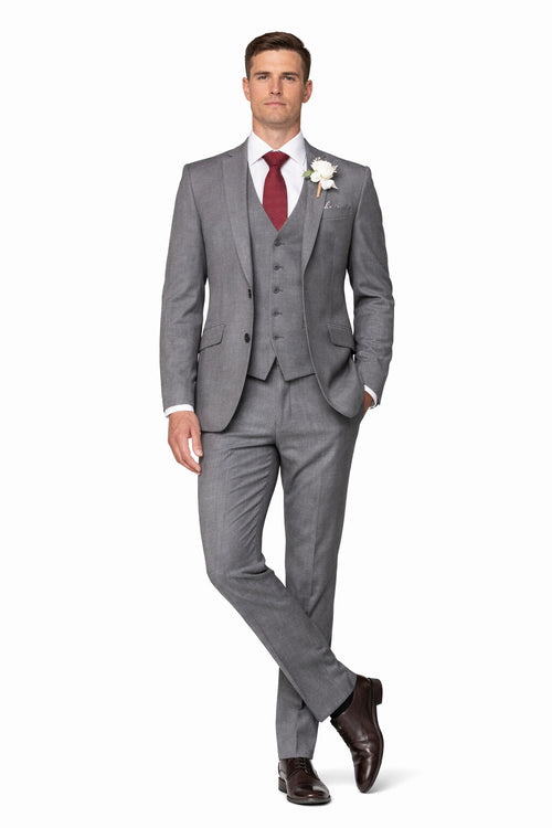 Mens Grey Groom Suit - Grey Groomsmen Suits