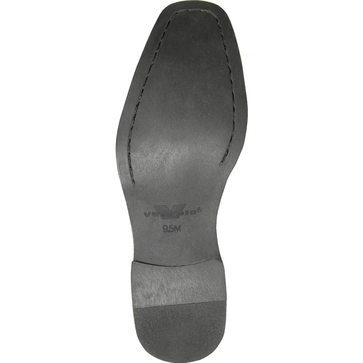 MENS CLASSIC BICYCLE SQUARE POINTY TOE PATENT SHOE IN BLACK - 6.5M