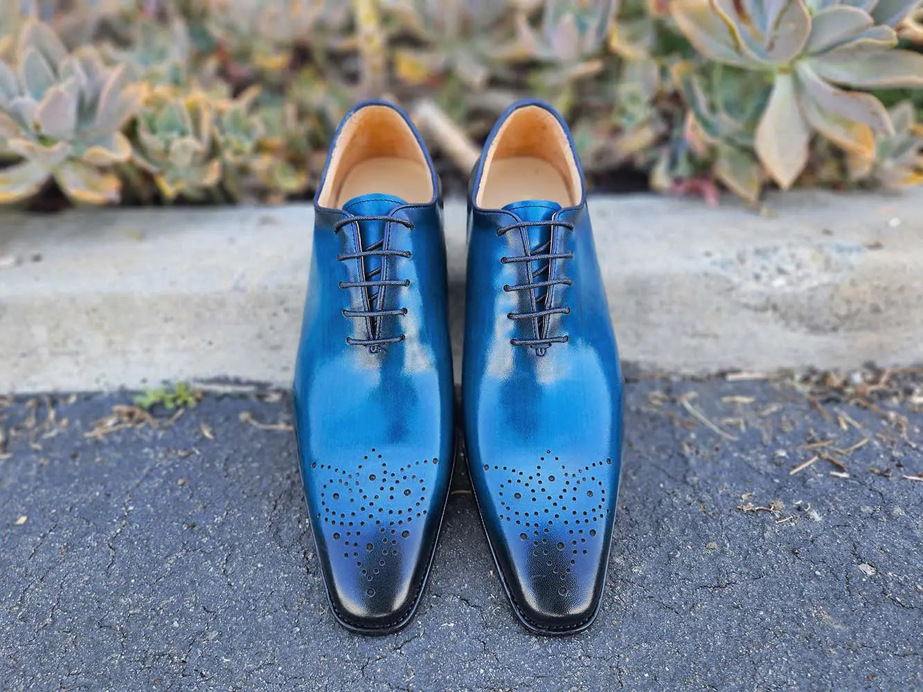 Hand Burnished Wholecut Calf Oxford - 9