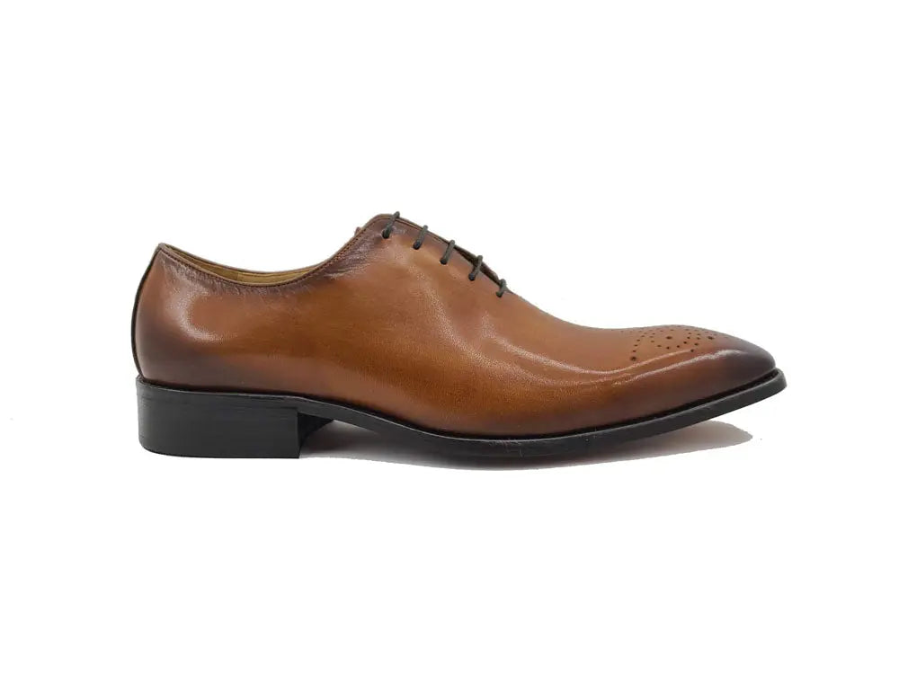 Hand Burnished Wholecut Calf Oxford - 9