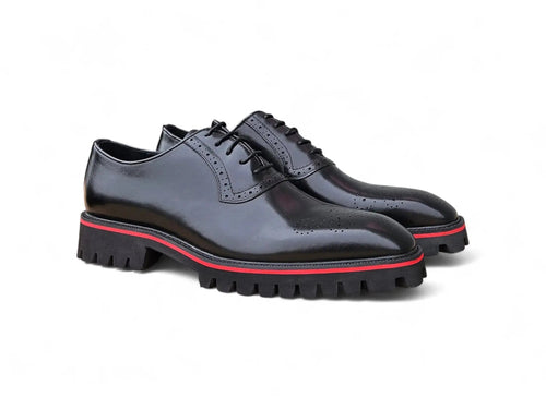 Carrucci Hybrid Lug Oxford - Luxury Leather Dress Shoe