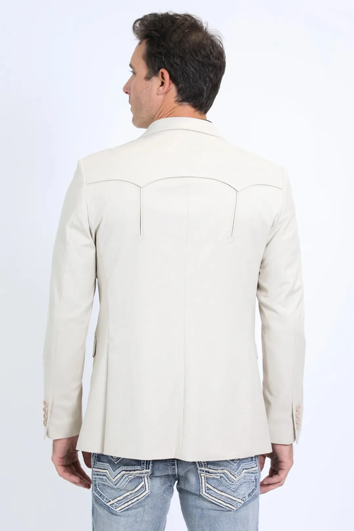 Platini Beige Western Sport Coat for Men β Light Tone Frontier Jacket