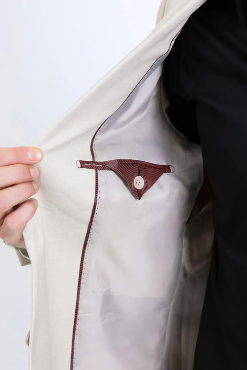 Platini Beige Western Sport Coat for Men β Light Tone Frontier Jacket