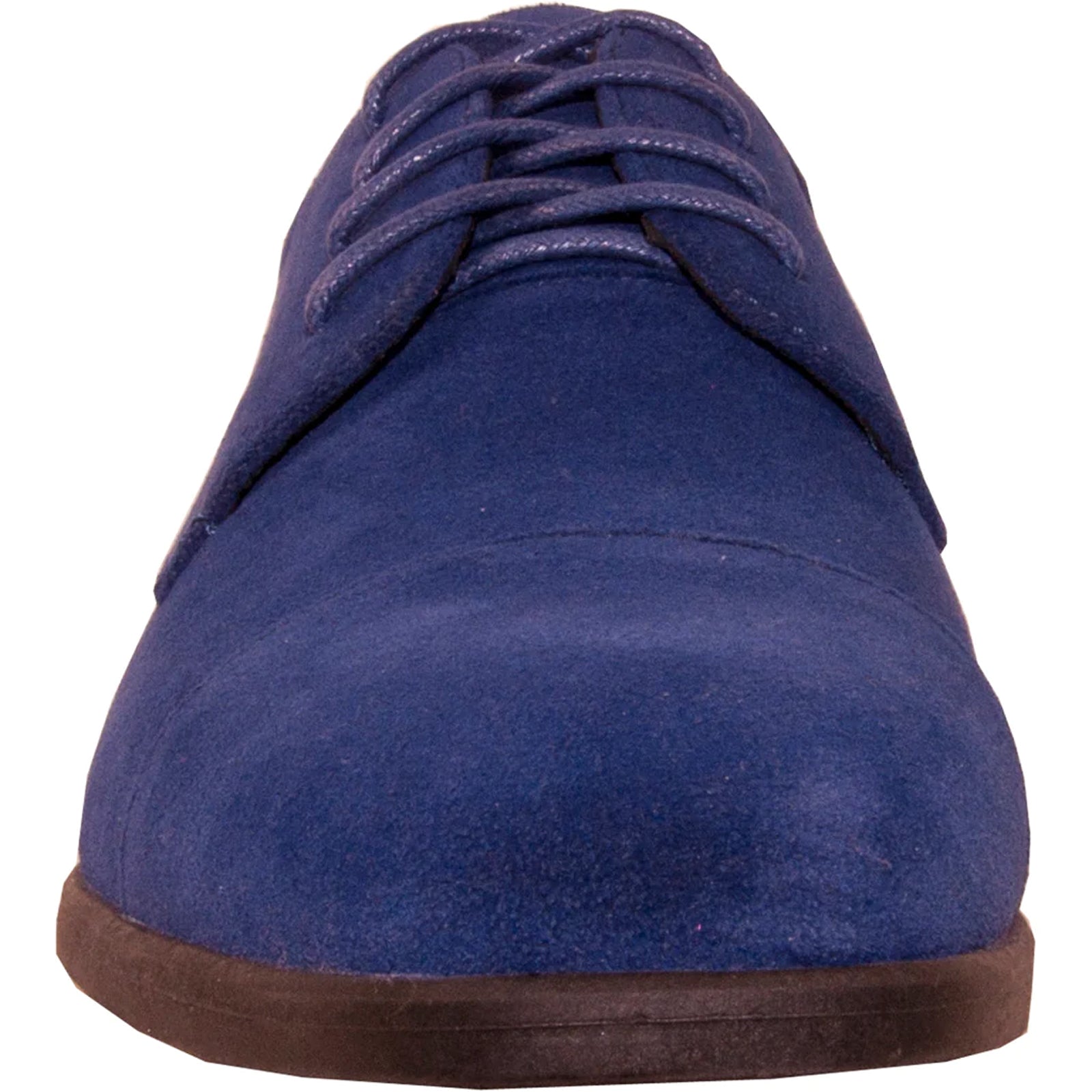 "Royal Blue Men's Formal Suede Cap Toe Dress Shoe for Wedding & Prom 2025" - 6M