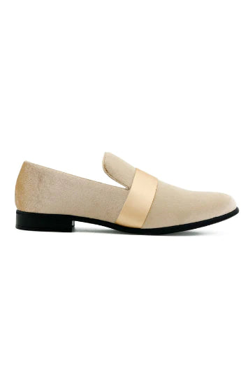 Mens Ivory Dress Shoes - Cream Dress Shoe "Knight" Taupe Tuxedo Shoes - Ivory