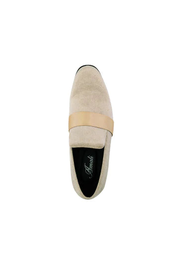 Mens Ivory Dress Shoes - Cream Dress Shoe "Knight" Taupe Tuxedo Shoes - Ivory