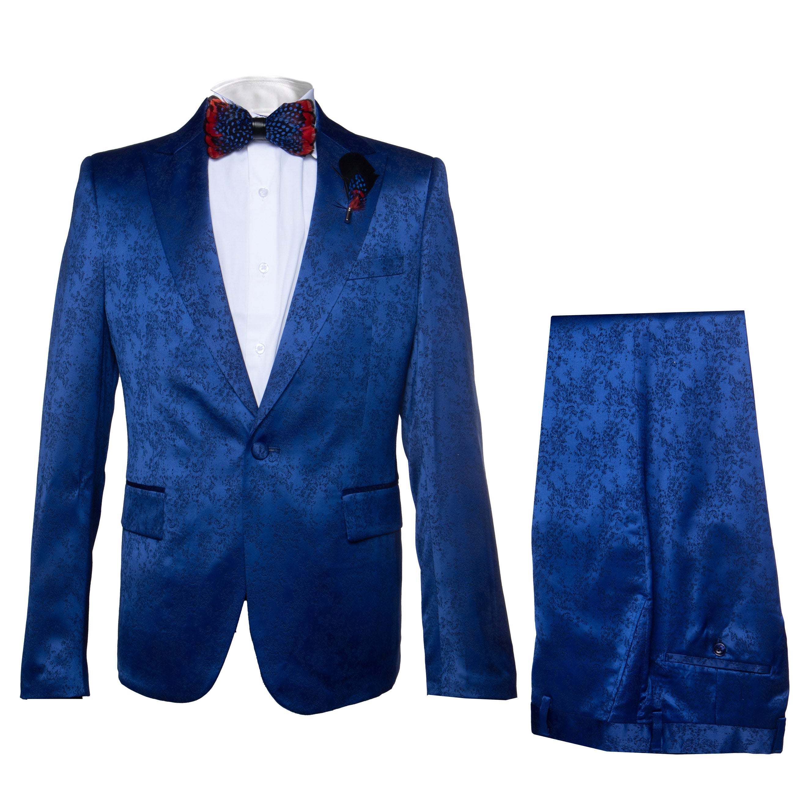 Rossi Man Leo Suit RM1906 – Modern Slim Fit 2-Piece Suit for Men | Stylish Formal Wear - XS