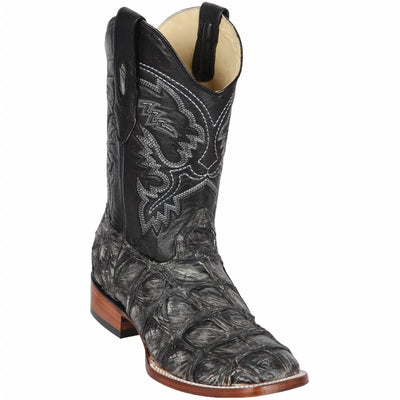 black pirarucu boots