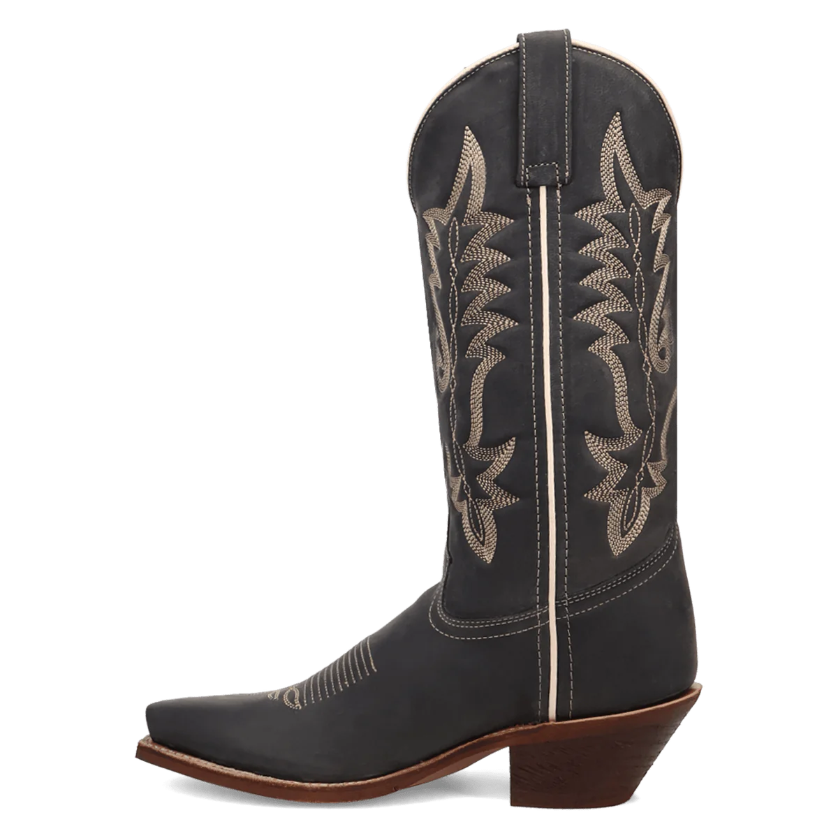 Laredo Carly Navy Leather Women Boots - 6M