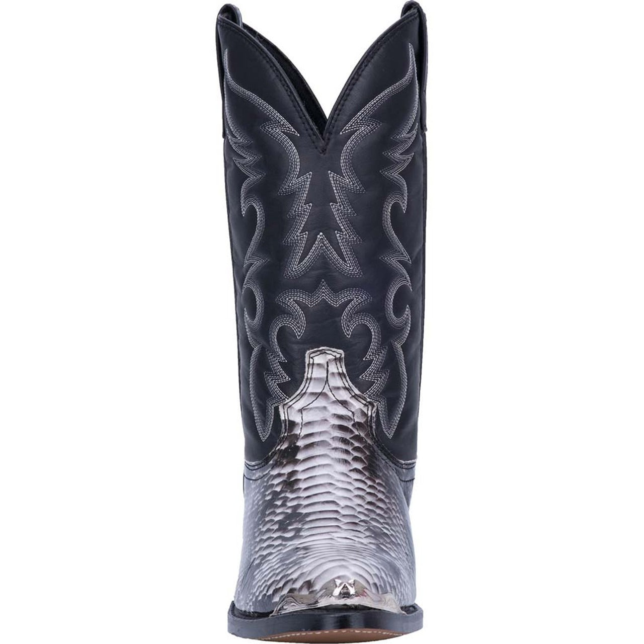 Laredo Monty Black & White Snake Print Men's Western Boots - 8D