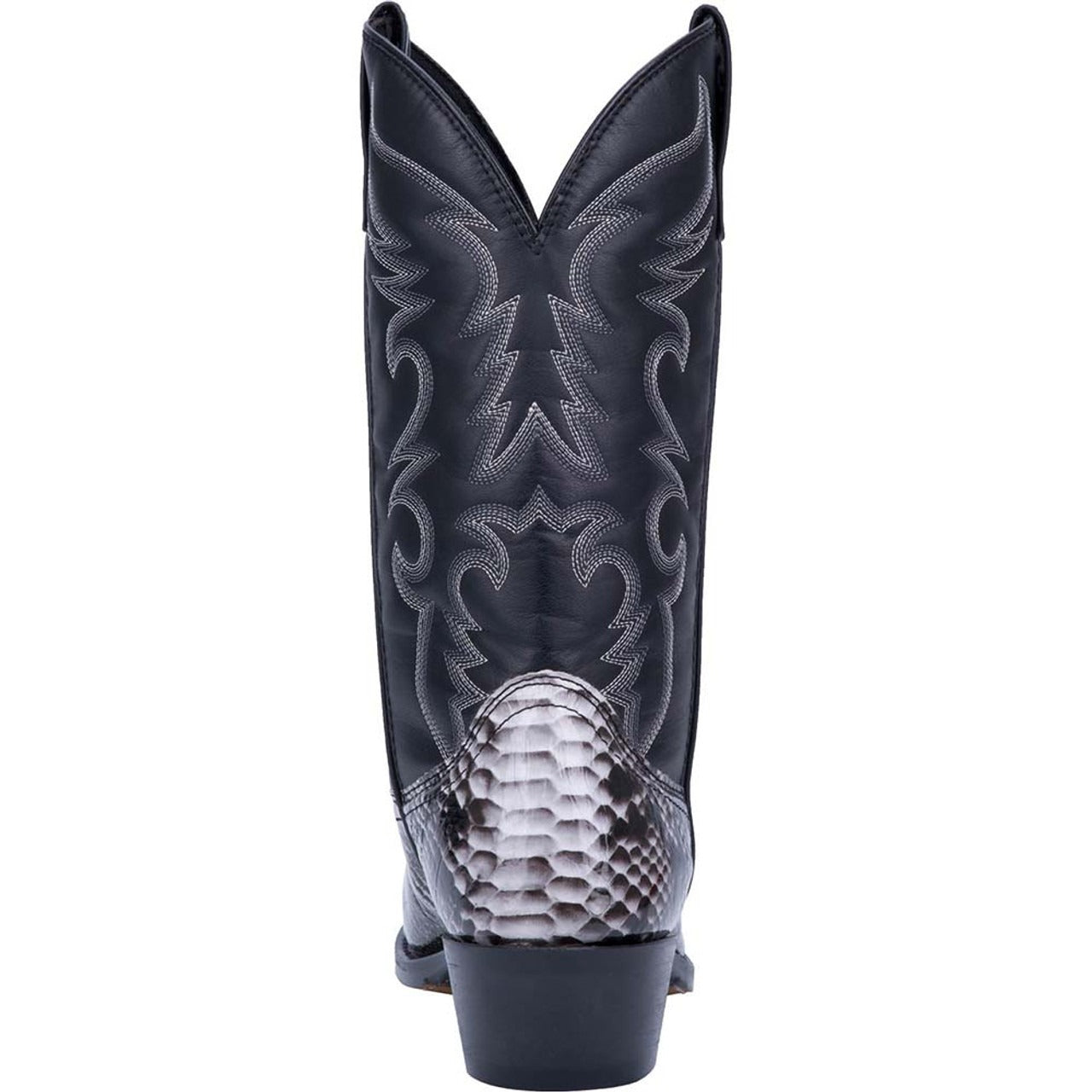 Laredo Monty Black & White Snake Print Men's Western Boots - 8D