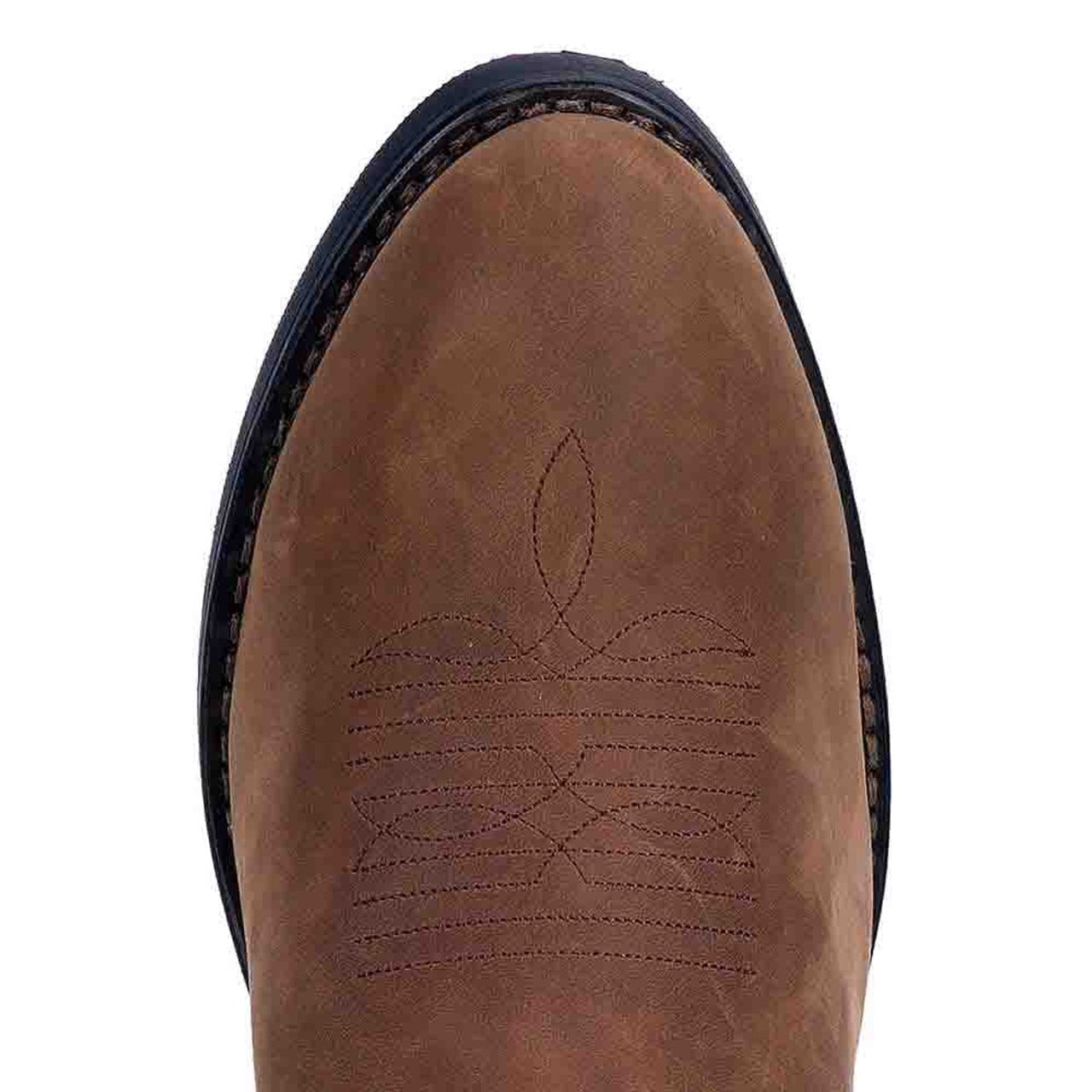 Laredo Paris Tan Distressed R-Toe Men's Leather Boots - 8D