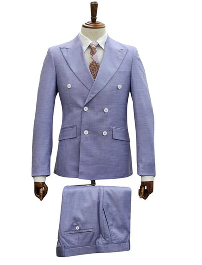 Lavender Dream Double-Breasted Suit Set