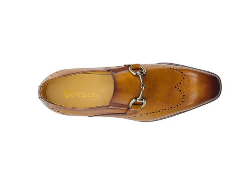 Carrucci Leather Sole Horsebit Loafer