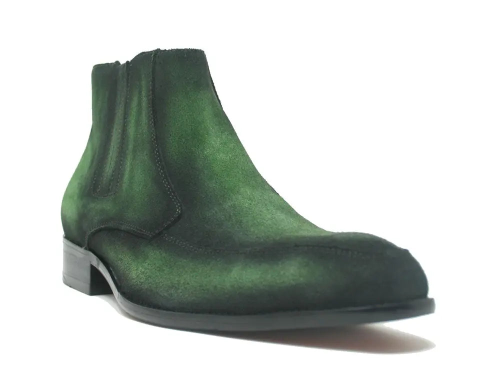 Leather Suede Chelsea Boots - 7.5