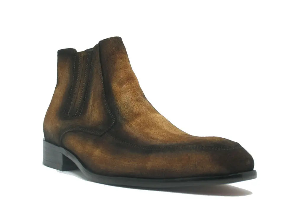 Leather Suede Chelsea Boots - 7.5