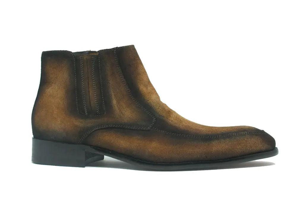 Leather Suede Chelsea Boots - 7.5