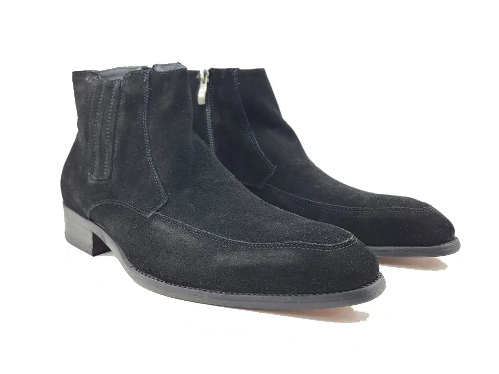 Leather Suede Chelsea Boots - 7.5