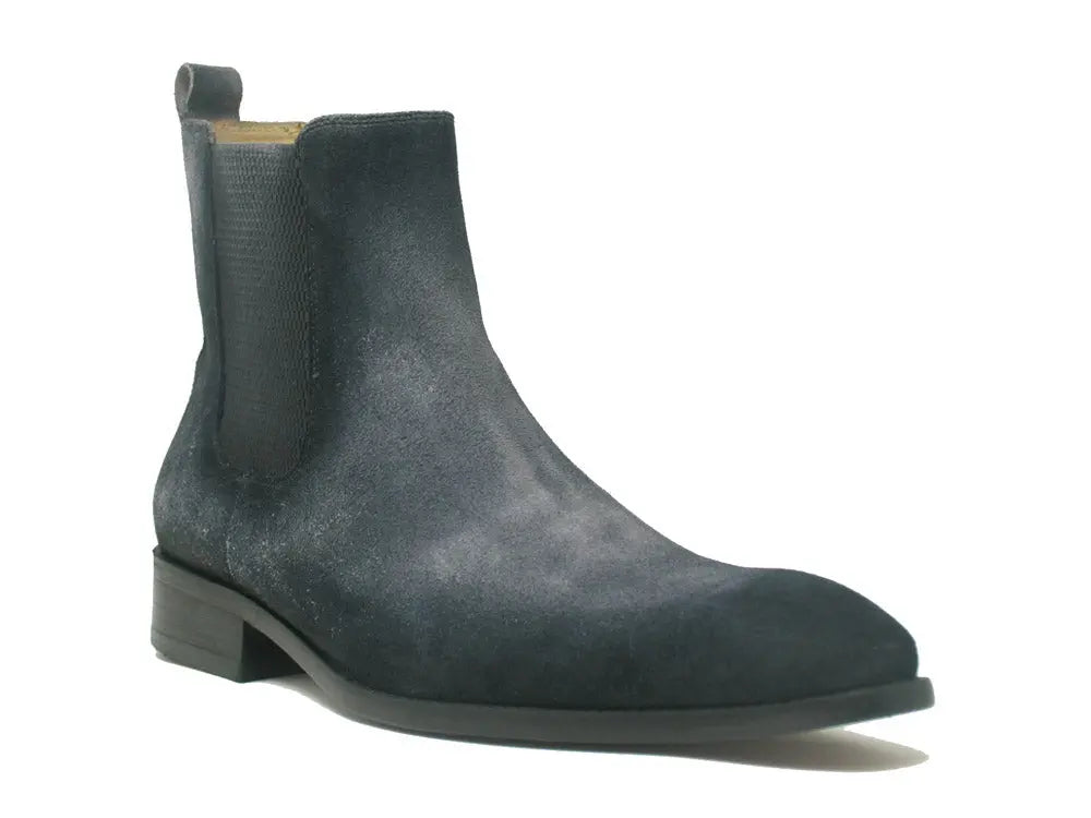 Leather Suede Chelsea High Boots - 8.5