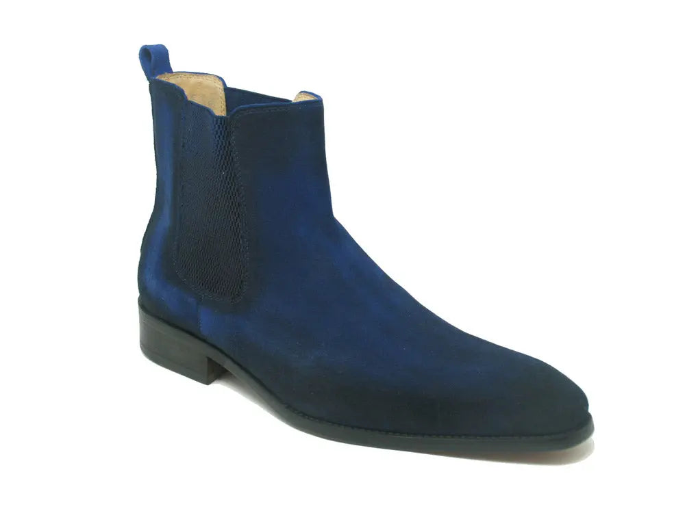 Leather Suede Chelsea High Boots - 8.5