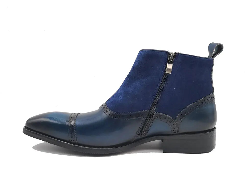 Leather & Suede Slip-On Boot - 8.5