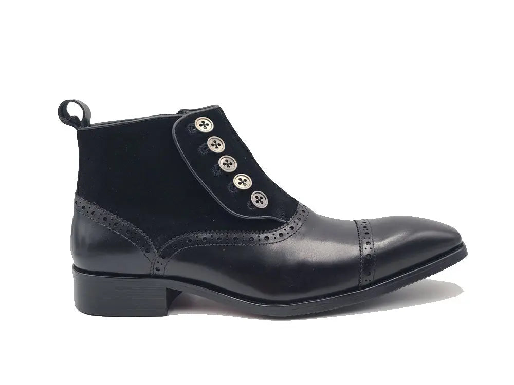 Leather & Suede Slip-On Boot - 8.5