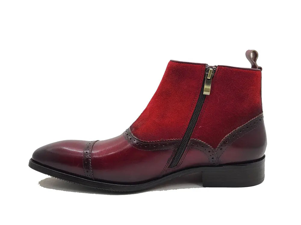 Leather & Suede Slip-On Boot - 8.5