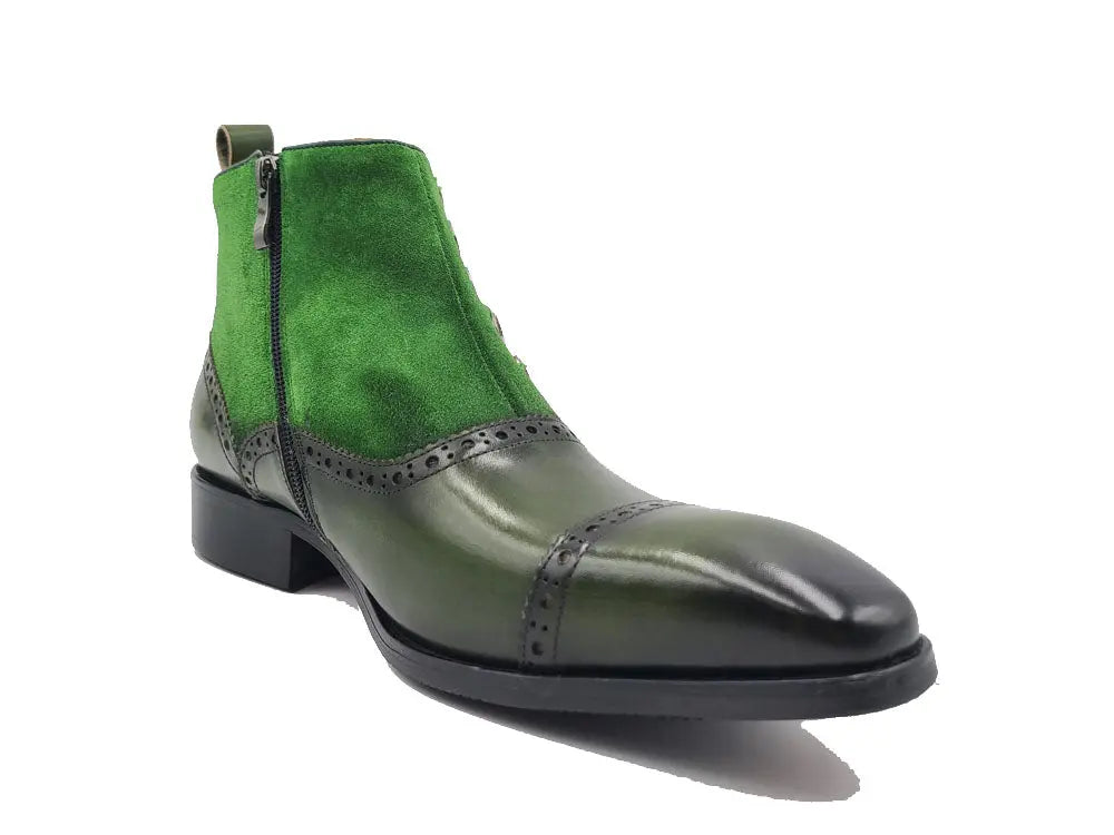 Leather & Suede Slip-On Boot - 8.5