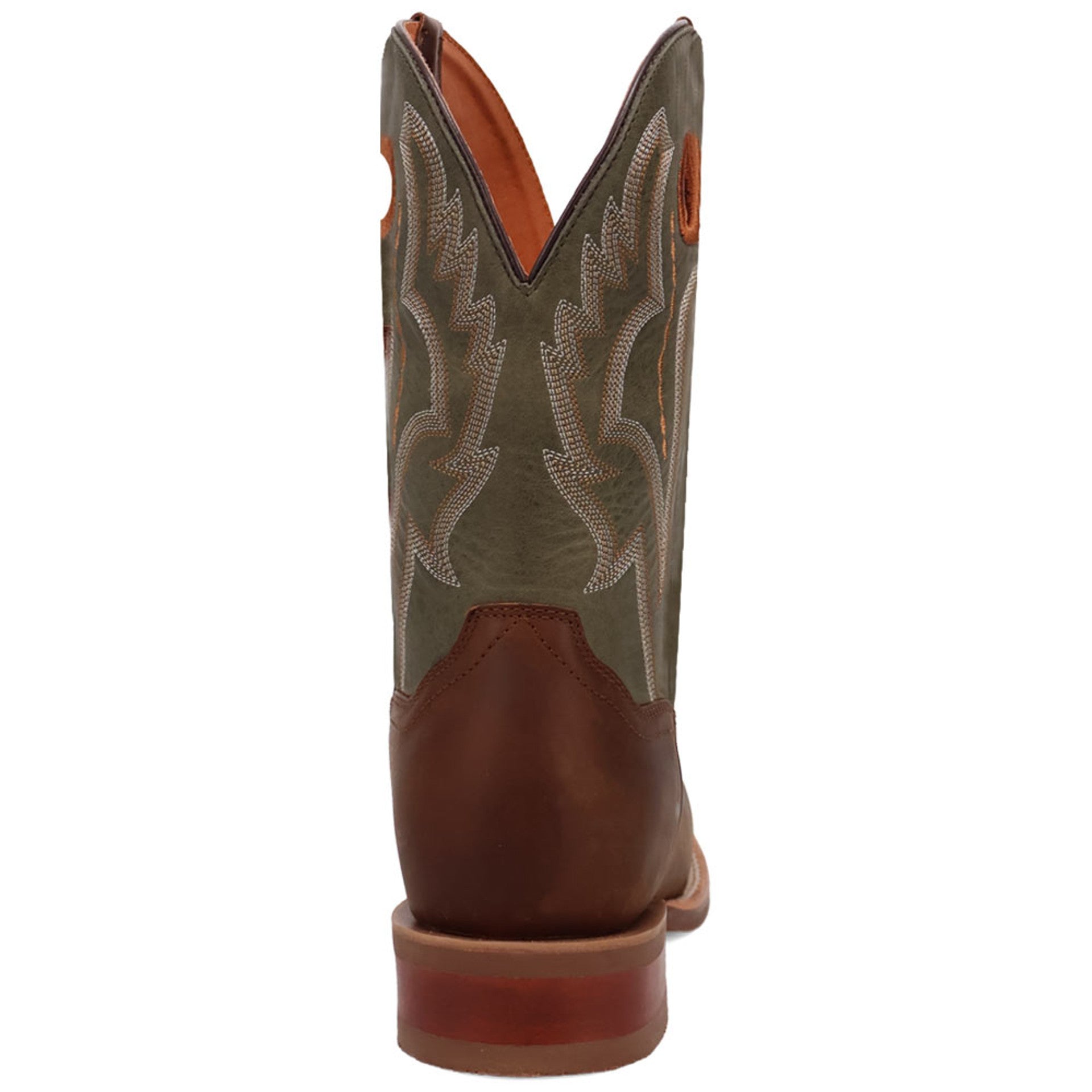 Dan Post Men's Leighton Brown/Green Leather Western Boots - 7D