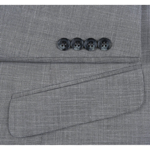 Cheap priced Suit - Mens Two Button Slim Fit Two Piece Hack Pocket Light Grey Suit