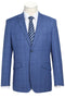 Cheap priced Suit - Mens Two Button Slim Fit Two Piece Light Blue Suit  Windowpane Plaid