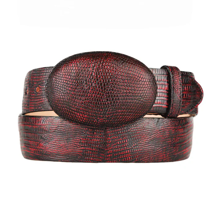 Men's Genuine Lizard Western Belts - One size