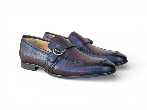 Carrucci Double D-Ring Loafers - Luxury Men's Dress Shoe