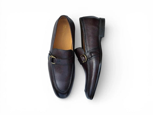 Carrucci Double D-Ring Loafers - Luxury Men's Dress Shoe