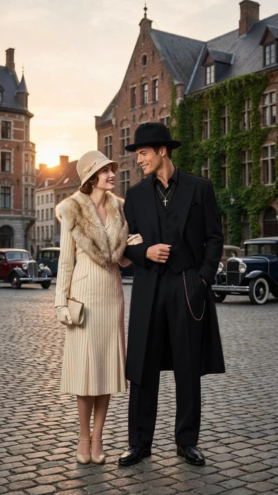 Mens 1920s Burgundy Zoot Suit Long Mafia Gangster Three-Piece Vintage Outfit Zuit Pachuco Style