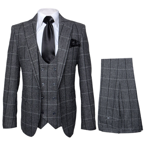Rossi Man RM1742 Max Collection Stylish Slim Fit Mens Suit in Brown