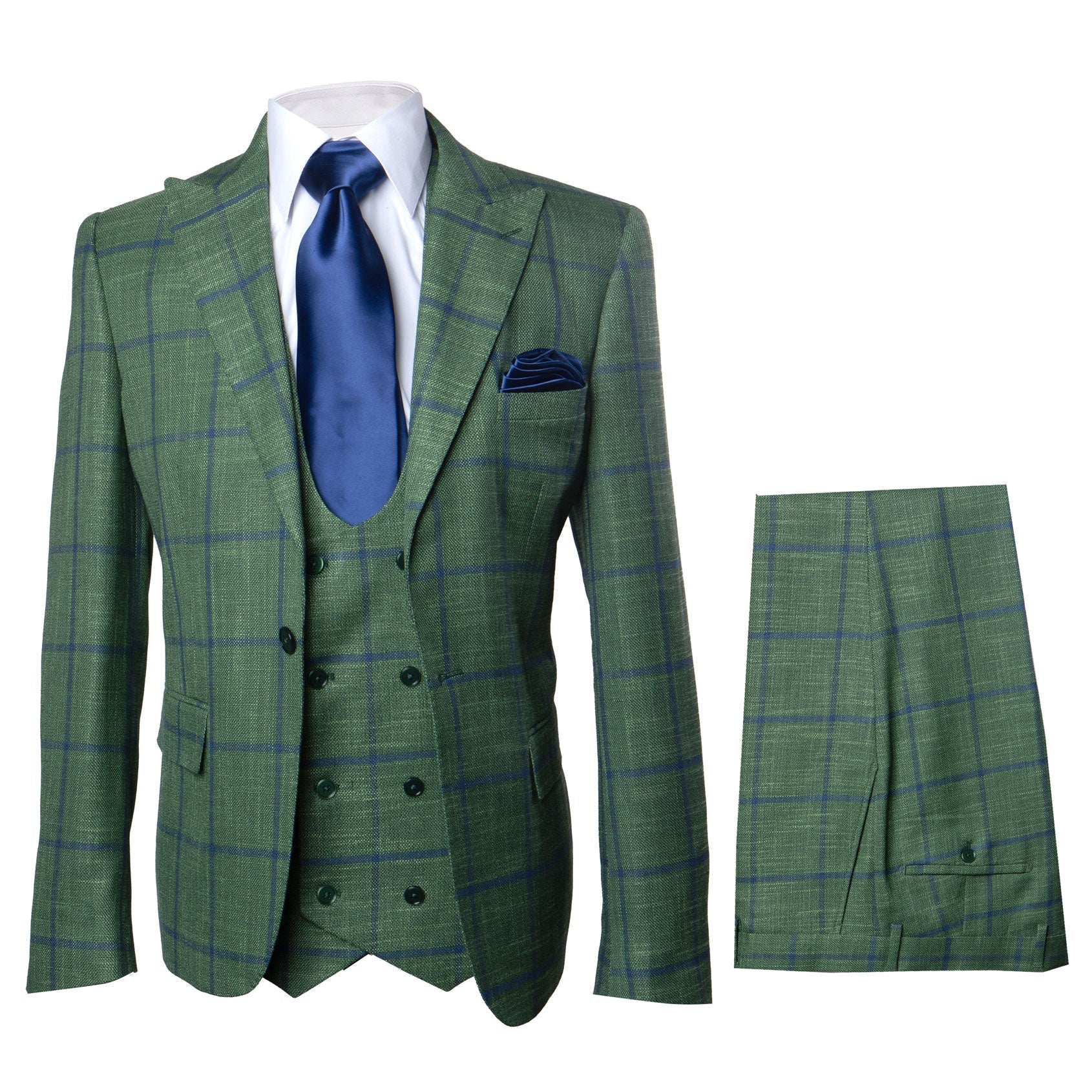 Rossi Man Max RM1841 – Men's Slim Fit 3-Piece Suit for Men - 34R