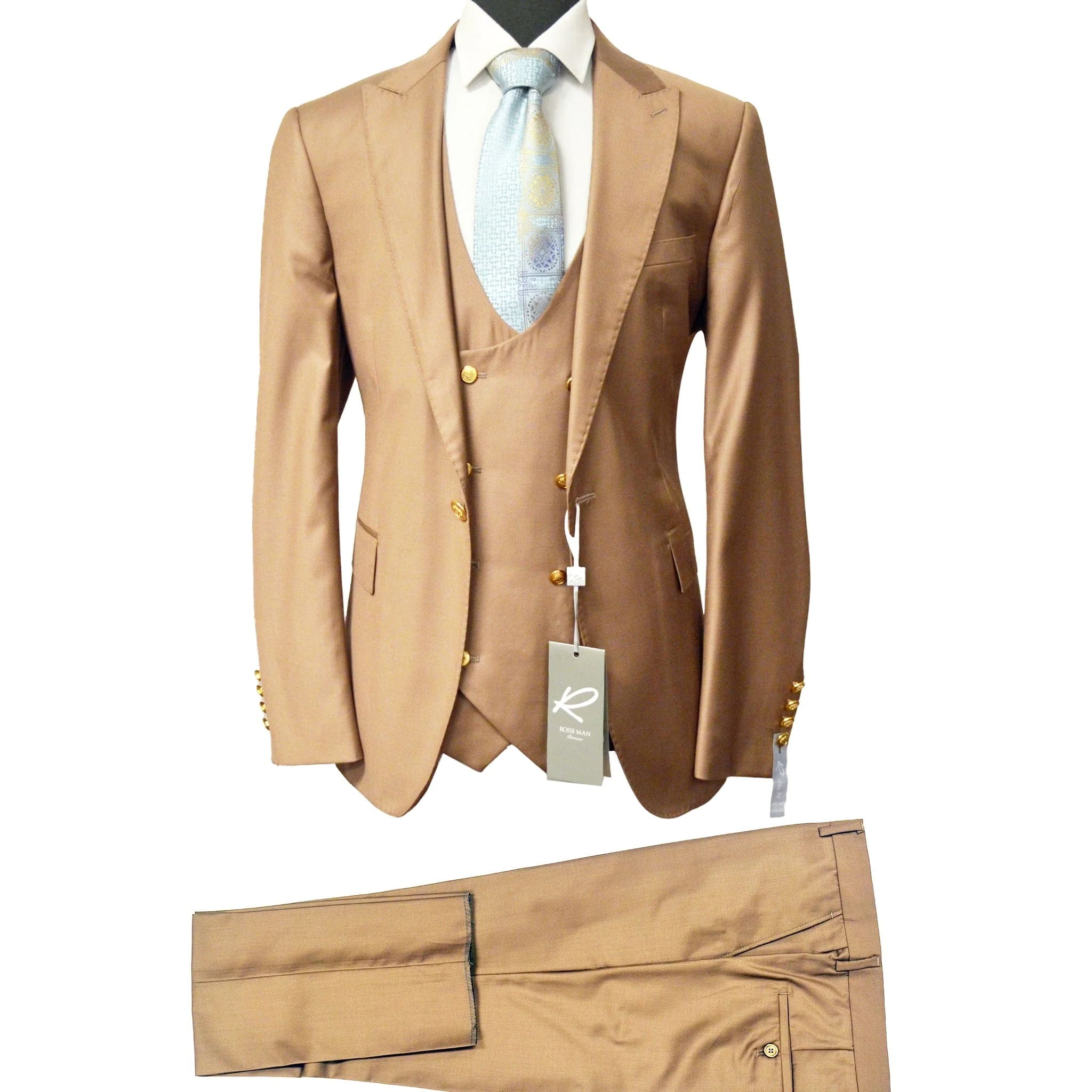 Rossiman Suits For Sale - Mens Designer Suit - Fashion Suits - Fancy Peach Suits Peach Prom 2025 Suits Peach Prom 2025 Suits - 38 Short Jacket+32 Waist Adjustable 28to34)(Height: 5 4 to5 7 )(Neck 15-16.5)S-M)