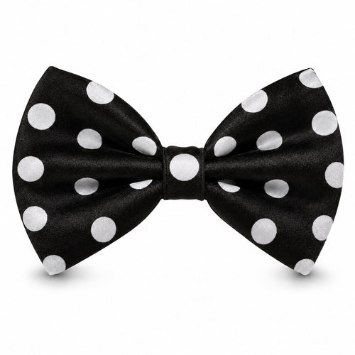 Mens Bowtie Tie - Bow Tie in Color Black and White