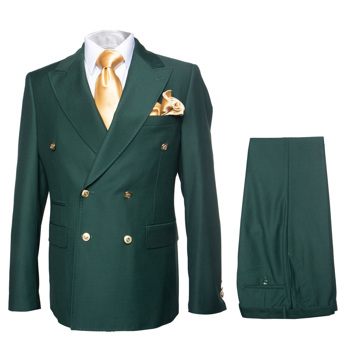 Rossi Man RM1190 Milano Collection Slim Fit Mens Suit in Bold Green