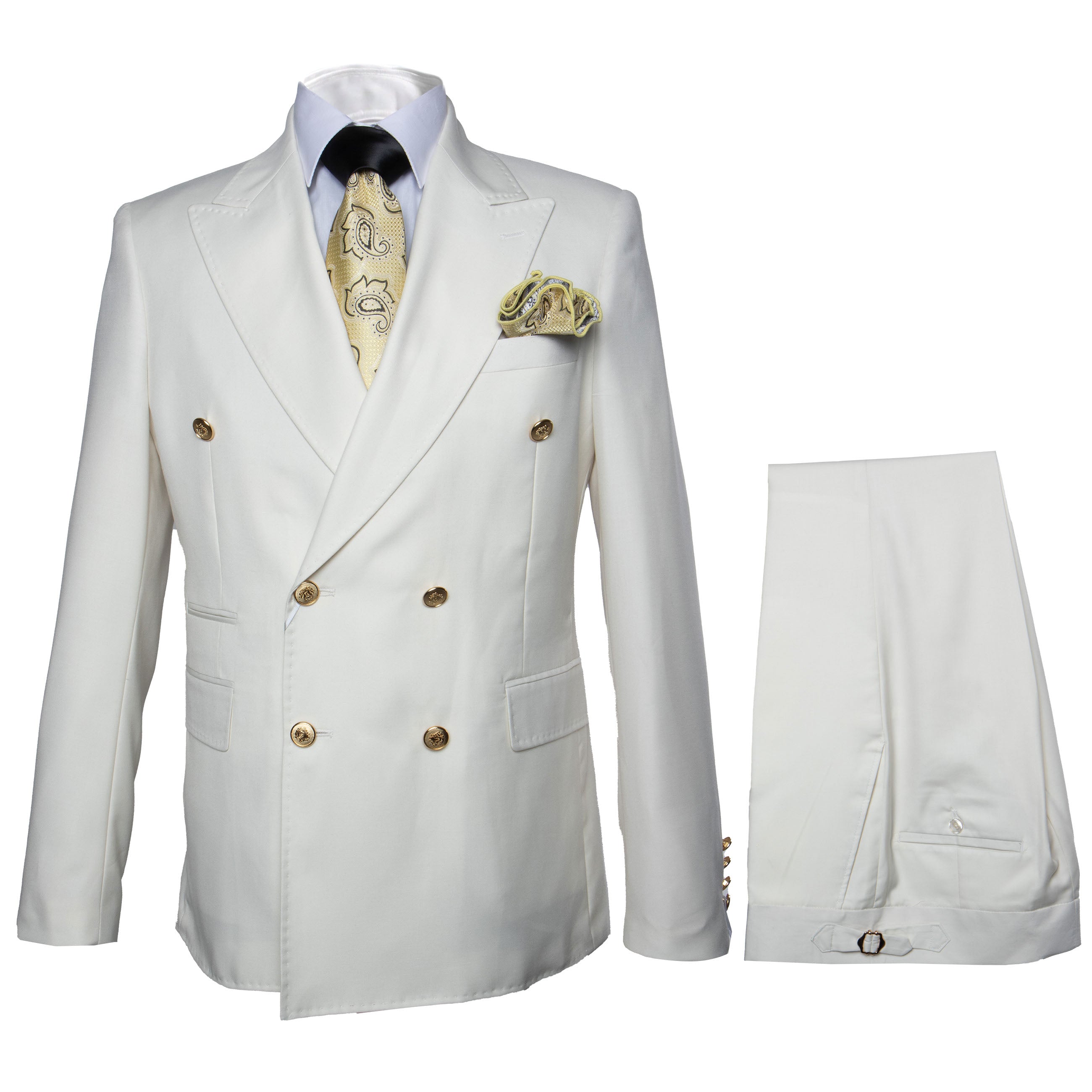 Rossi Man Milano RM1770 – Men's Modern Slim Fit 3-Piece Suit | Formal - 34R
