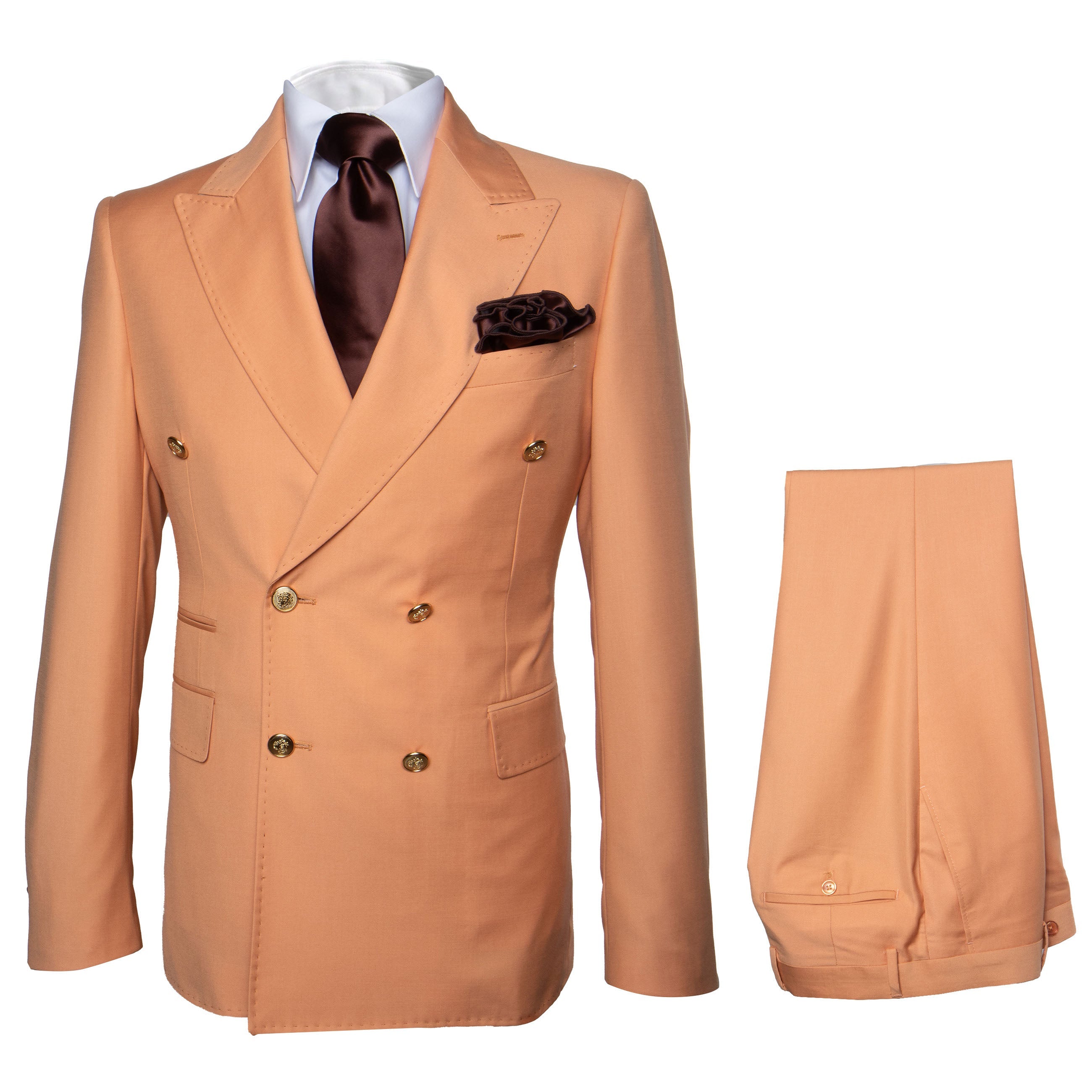 Rossi Man Milano RM1774 – Men's Modern Fit 3-Piece Suit | Stylish Formal Outfit - 34R