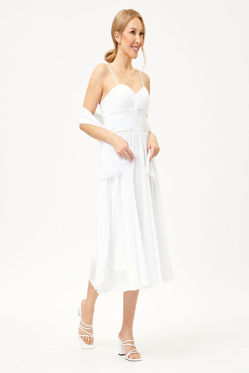Quince Dama Dresses - Short Quinceanera Dresses in Color White - 6