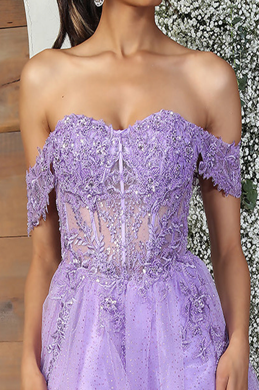 Quince Dama Dresses - Short Quinceanera Dresses in Color Lilac - 8