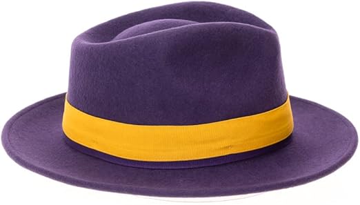 Grayson Fedora Crushable 100% Australian Wool Traveler Two Tone Purple Hat - Small
