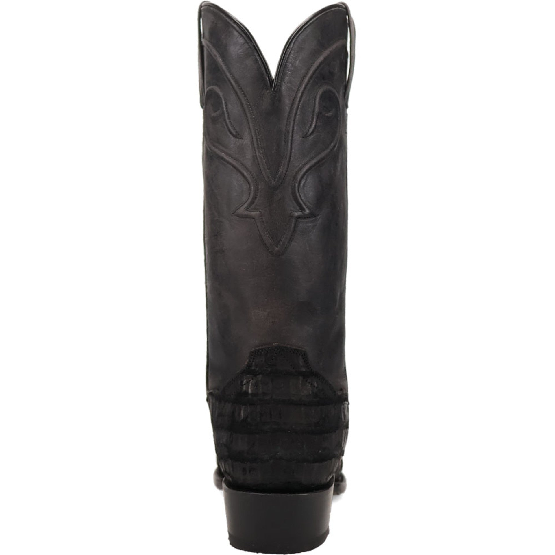 Dan Post Men’s Makara Genuine Caiman Black 13” Medium Round Toe Leather Boot - 7D