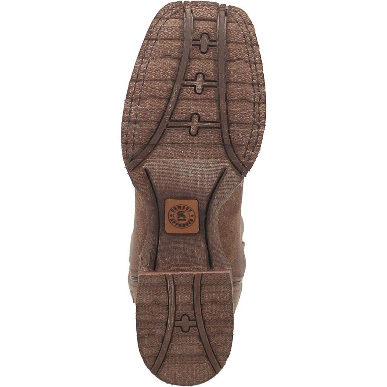 Laredo Martie Tan Broad Square Toe Boots for Men - 8D